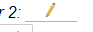 Underlined Pencil Icon